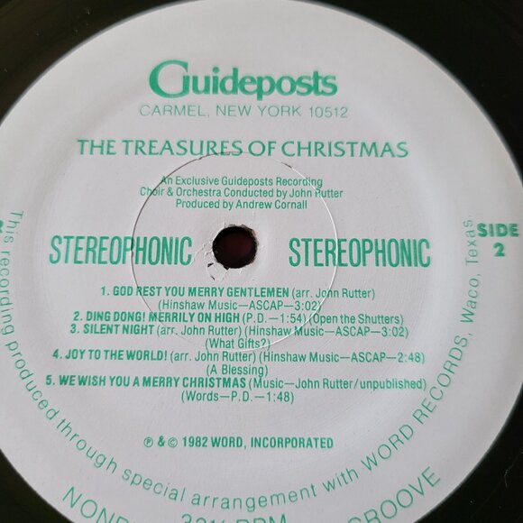 The Treasures of Christmas LP Vinyl 1982 Guideposts Records GPR-008 Holiday LP6 - Picture 3 of 9